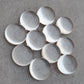 AAA+ QUALITY NATURAL CRYSTAL QUARTZ ROUND SHAPE CABOCHON FLAT BACK CALIBRATED GEMSTONES, ALL SIZES AVAILABLE