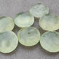 AAA+ QUALITY NATURAL PREHNITE ROUND SHAPE BRIOLETTE FLAT BACK CALIBRATED GEMSTONES, ALL SIZES AVAILABLE