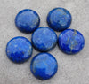 AAA+ QUALITY NATURAL LAPIS LAZULI ROUND SHAPE CABOCHON FLAT BACK CALIBRATED GEMSTONES, ALL SIZES AVAILABLE