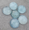 AAA+ QUALITY NATURAL PREHNITE ROUND SHAPE CHECKER CUT FLAT BACK CALIBRATED GEMSTONES, ALL SIZES AVAILABLE