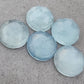 AAA+ QUALITY NATURAL PREHNITE ROUND SHAPE CHECKER CUT FLAT BACK CALIBRATED GEMSTONES, ALL SIZES AVAILABLE