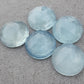 AAA+ QUALITY NATURAL PREHNITE ROUND SHAPE CHECKER CUT FLAT BACK CALIBRATED GEMSTONES, ALL SIZES AVAILABLE