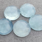 AAA+ QUALITY NATURAL PREHNITE ROUND SHAPE CHECKER CUT FLAT BACK CALIBRATED GEMSTONES, ALL SIZES AVAILABLE