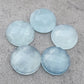 AAA+ QUALITY NATURAL PREHNITE ROUND SHAPE CHECKER CUT FLAT BACK CALIBRATED GEMSTONES, ALL SIZES AVAILABLE
