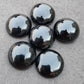 AAA+ QUALITY NATURAL HEMATITE ROUND SHAPE CABOCHON FLAT BACK CALIBRATED GEMSTONES, ALL SIZES AVAILABLE