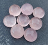 AAA+ QUALITY NATURAL ROSE QUARTZ ROUND SHAPE CABOCHON FLAT BACK CALIBRATED ROUND SHAPE GEMSTONES, ALL SIZES AVAILABLE
