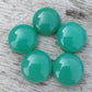 NATURAL GREEN CHALCEDONY ROUND SHAPE CABOCHON TOP GRADE CALIBRATED ROUND SHAE GEMSTONES, ALL SIZES AVAILABLE