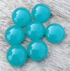 AAA+ QUALITY NATURAL BLUE CHALCEDONY ROUND SHAPE CABOCHON FLAT BACK CALIBRATED GEMSTONES, ALL SIZES AVAILABLE