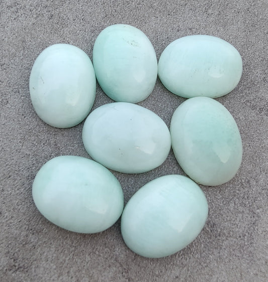 AAA+ QUALITY NATURAL ARAGONITE OVAL SHAPE CABOCHON FLAT BACK CALIRATED GEMSTONES, ALL SIZES AVAILABLE