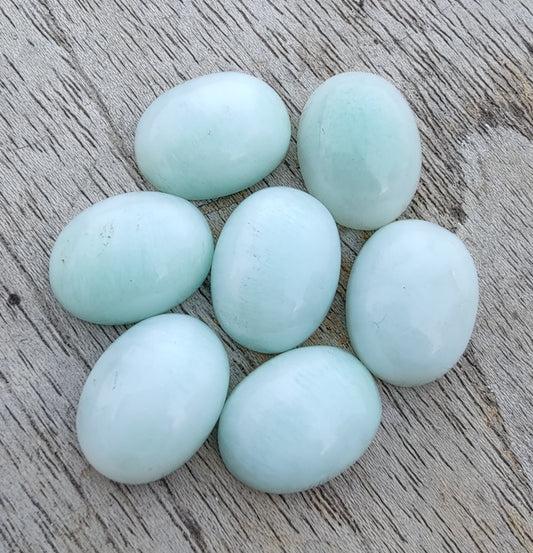 AAA+ QUALITY NATURAL ARAGONITE OVAL SHAPE CABOCHON FLAT BACK CALIRATED GEMSTONES, ALL SIZES AVAILABLE