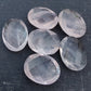 AAA+ QUALITY NATURAL ROSE QUARTZ OVAL SHAPE BRIOLETTE CUT FLAT BACK CALIBRATED WHOLESALE GEMSTONES, ALL SIZES AVAILABLE