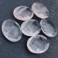 AAA+ QUALITY NATURAL ROSE QUARTZ OVAL SHAPE BRIOLETTE CUT FLAT BACK CALIBRATED WHOLESALE GEMSTONES, ALL SIZES AVAILABLE