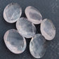 AAA+ QUALITY NATURAL ROSE QUARTZ OVAL SHAPE BRIOLETTE CUT FLAT BACK CALIBRATED WHOLESALE GEMSTONES, ALL SIZES AVAILABLE