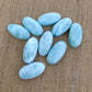 AAA+ QUALITY NATURAL LARIMAR BIG OVAL SHAPE CABOCHON FLAT BACK CALIBRATED BEDA SHAPE GEMSTONES, ALL SIZES AVAILABLE