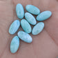 AAA+ QUALITY NATURAL LARIMAR BIG OVAL SHAPE CABOCHON FLAT BACK CALIBRATED BEDA SHAPE GEMSTONES, ALL SIZES AVAILABLE