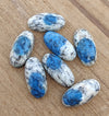 NATURAL K2 JASPER BIG OVAL SHAPE CABOCHON FLAT BACK CALIBRATED BEDA SHAPE GEMSTONES, ALL SIZES AVAILABLE