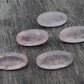 AAA+ QUALITY NATURAL ROSE QUARTZ BIG OVAL SHAPE FACETED CUT FLAT BACK CALIBRATED BEDA SHAPE GEMSTONES, ALL SIZES AVAILABLE