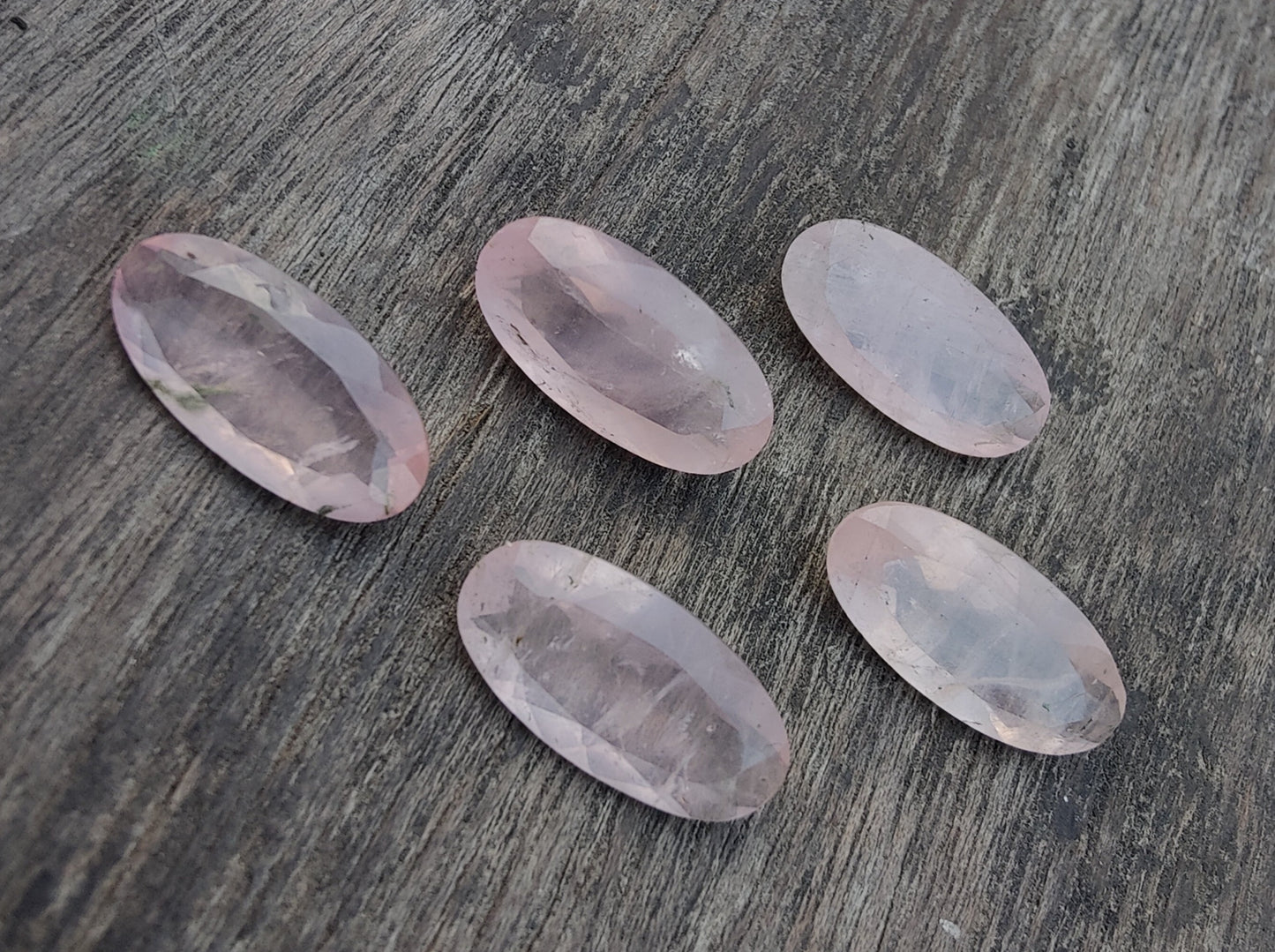 AAA+ QUALITY NATURAL ROSE QUARTZ BIG OVAL SHAPE FACETED CUT FLAT BACK CALIBRATED BEDA SHAPE GEMSTONES, ALL SIZES AVAILABLE