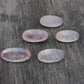 AAA+ QUALITY NATURAL ROSE QUARTZ BIG OVAL SHAPE FACETED CUT FLAT BACK CALIBRATED BEDA SHAPE GEMSTONES, ALL SIZES AVAILABLE