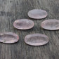 AAA+ QUALITY NATURAL ROSE QUARTZ BIG OVAL SHAPE FACETED CUT FLAT BACK CALIBRATED BEDA SHAPE GEMSTONES, ALL SIZES AVAILABLE
