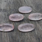AAA+ QUALITY NATURAL ROSE QUARTZ BIG OVAL SHAPE FACETED CUT FLAT BACK CALIBRATED BEDA SHAPE GEMSTONES, ALL SIZES AVAILABLE