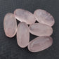 AAA+ QUALITY NATURAL ROSE QUARTZ BIG OVAL SHAPE CABOCHON FLAT BACK CALIBRATED BEDA SHAPE GEMSTONE, ALL SIZES AVAILABLE