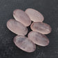 AAA+ QUALITY NATURAL ROSE QUARTZ BIG OVAL SHAPE CABOCHON FLAT BACK CALIBRATED BEDA SHAPE GEMSTONE, ALL SIZES AVAILABLE