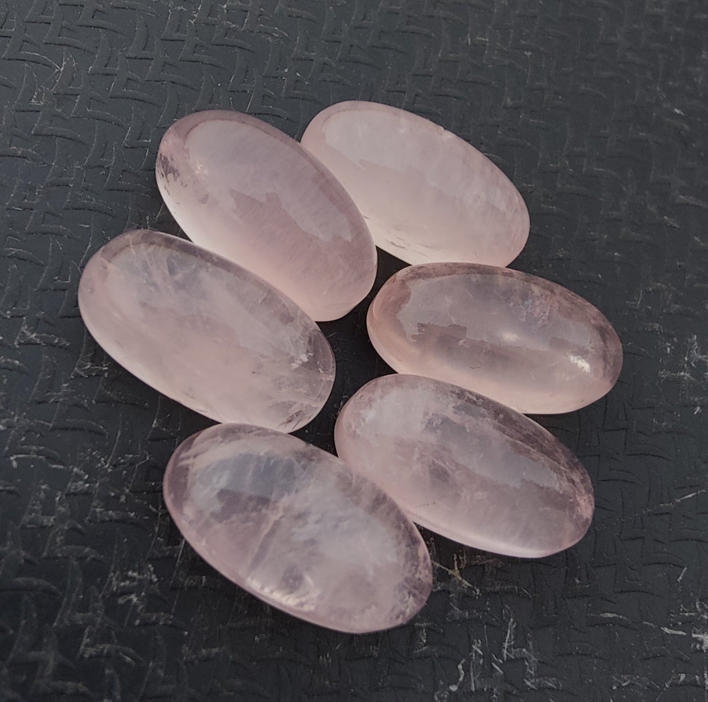 AAA+ QUALITY NATURAL ROSE QUARTZ BIG OVAL SHAPE CABOCHON FLAT BACK CALIBRATED BEDA SHAPE GEMSTONE, ALL SIZES AVAILABLE