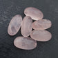 AAA+ QUALITY NATURAL ROSE QUARTZ BIG OVAL SHAPE CABOCHON FLAT BACK CALIBRATED BEDA SHAPE GEMSTONE, ALL SIZES AVAILABLE
