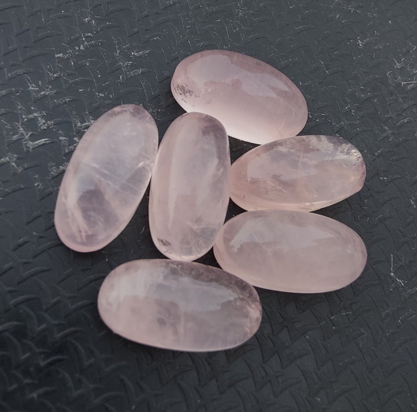 AAA+ QUALITY NATURAL ROSE QUARTZ BIG OVAL SHAPE CABOCHON FLAT BACK CALIBRATED BEDA SHAPE GEMSTONE, ALL SIZES AVAILABLE