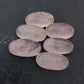 AAA+ QUALITY NATURAL ROSE QUARTZ BIG OVAL SHAPE CABOCHON FLAT BACK CALIBRATED BEDA SHAPE GEMSTONE, ALL SIZES AVAILABLE