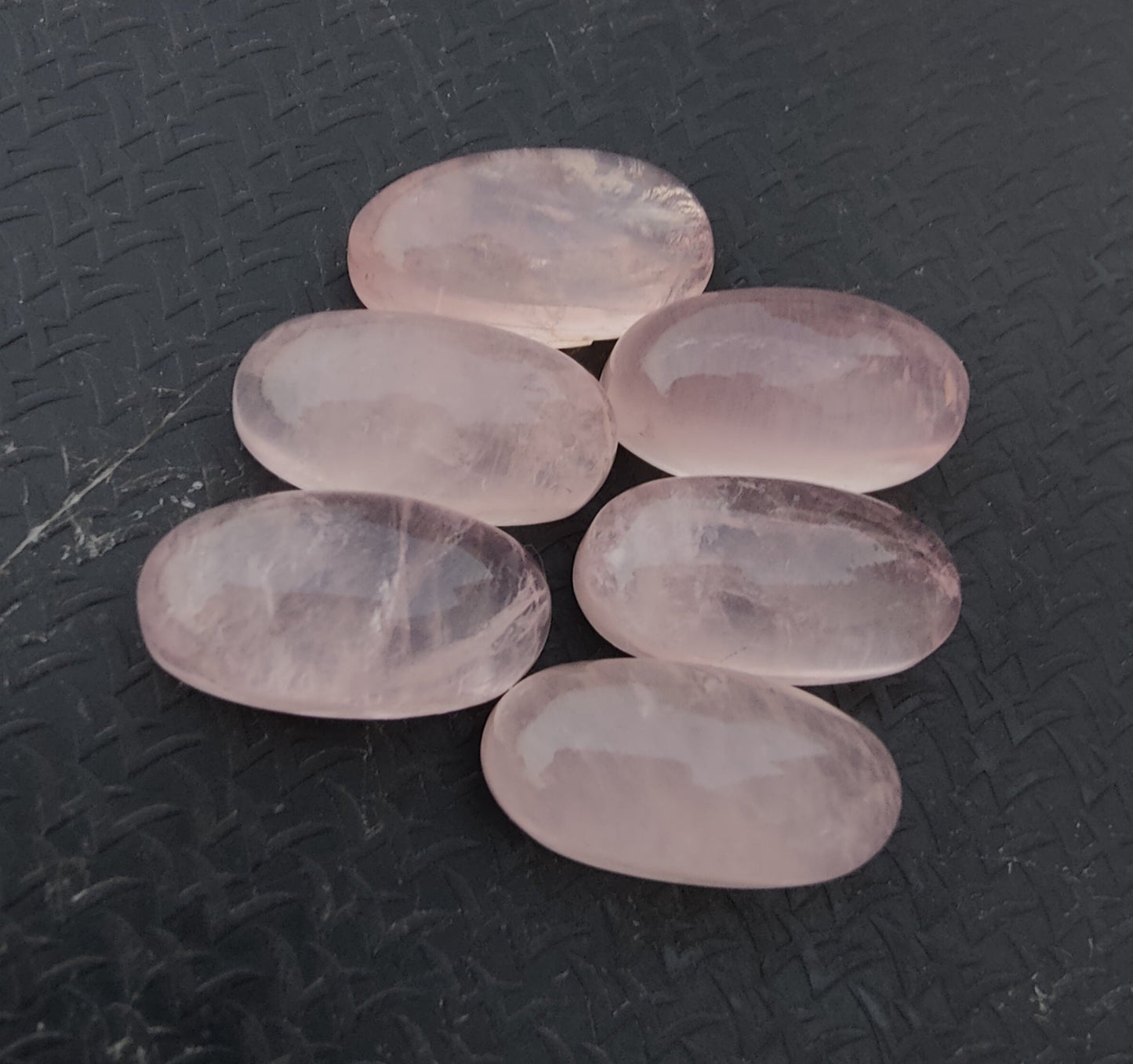 AAA+ QUALITY NATURAL ROSE QUARTZ BIG OVAL SHAPE CABOCHON FLAT BACK CALIBRATED BEDA SHAPE GEMSTONE, ALL SIZES AVAILABLE
