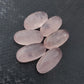 AAA+ QUALITY NATURAL ROSE QUARTZ BIG OVAL SHAPE CABOCHON FLAT BACK CALIBRATED BEDA SHAPE GEMSTONE, ALL SIZES AVAILABLE