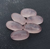 AAA+ QUALITY NATURAL ROSE QUARTZ BIG OVAL SHAPE CABOCHON FLAT BACK CALIBRATED BEDA SHAPE GEMSTONE, ALL SIZES AVAILABLE