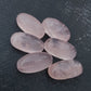 AAA+ QUALITY NATURAL ROSE QUARTZ BIG OVAL SHAPE CABOCHON FLAT BACK CALIBRATED BEDA SHAPE GEMSTONE, ALL SIZES AVAILABLE