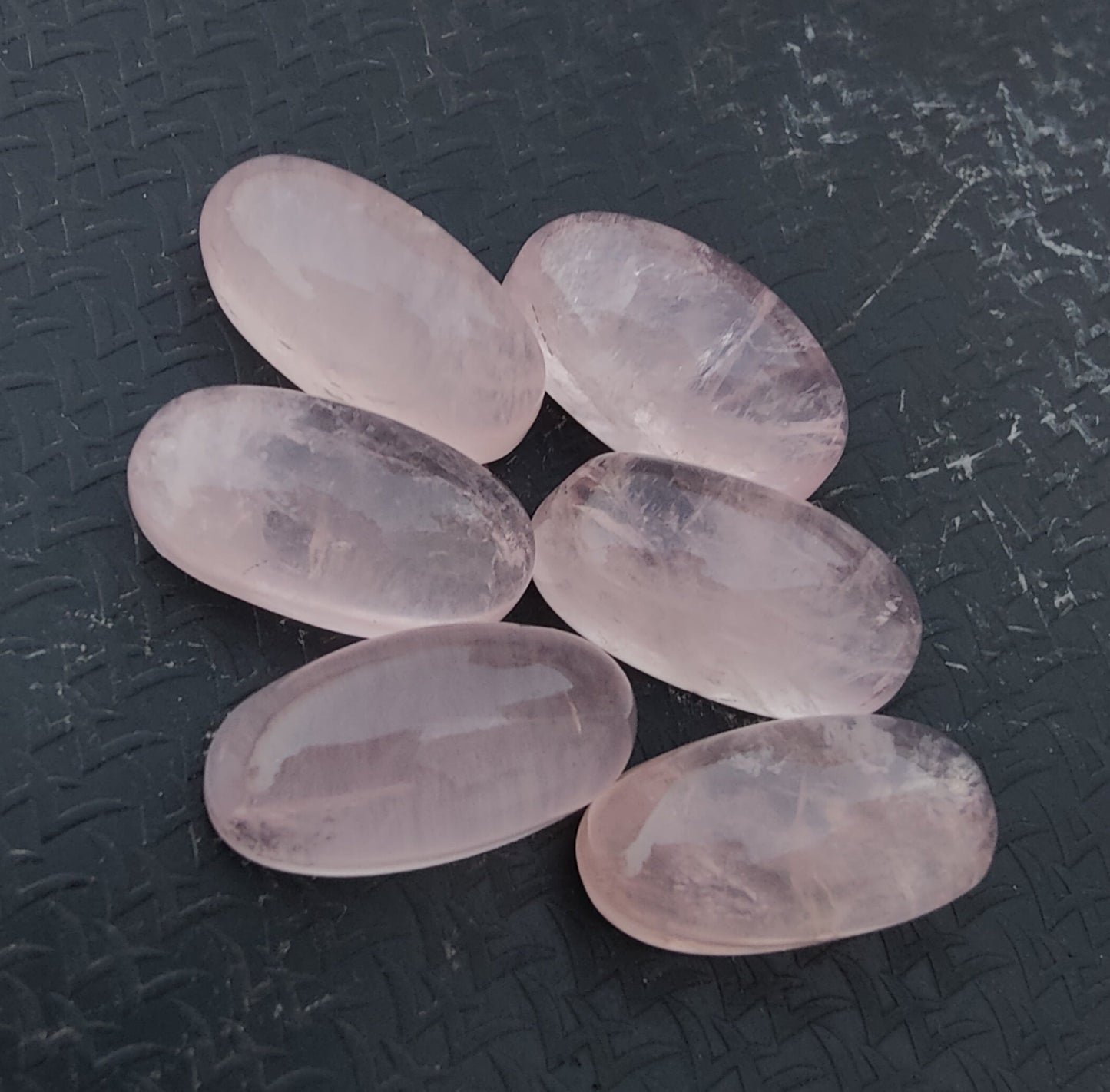 AAA+ QUALITY NATURAL ROSE QUARTZ BIG OVAL SHAPE CABOCHON FLAT BACK CALIBRATED BEDA SHAPE GEMSTONE, ALL SIZES AVAILABLE