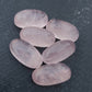 AAA+ QUALITY NATURAL ROSE QUARTZ BIG OVAL SHAPE CABOCHON FLAT BACK CALIBRATED BEDA SHAPE GEMSTONE, ALL SIZES AVAILABLE