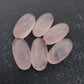 AAA+ QUALITY NATURAL ROSE QUARTZ BIG OVAL SHAPE CABOCHON FLAT BACK CALIBRATED BEDA SHAPE GEMSTONE, ALL SIZES AVAILABLE