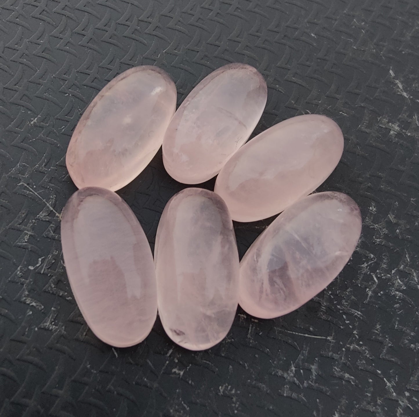AAA+ QUALITY NATURAL ROSE QUARTZ BIG OVAL SHAPE CABOCHON FLAT BACK CALIBRATED BEDA SHAPE GEMSTONE, ALL SIZES AVAILABLE
