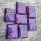 AAA+ QUALITY NATURAL PURPLE COPPER TURQUOISE RECTANGLE SHAPE CABOCHON FLAT BACK CALIBRATED LOOSE GEMSTONES, ALL SIZES AVAILABLE