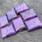 AAA+ QUALITY NATURAL PURPLE COPPER TURQUOISE RECTANGLE SHAPE CABOCHON FLAT BACK CALIBRATED LOOSE GEMSTONES, ALL SIZES AVAILABLE