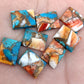 NATURAL SPINY OYSTER TURQUOISE RECTANGLE SHAPE CABOCHON FLAT BACK CALIBRATED AAA+ QUALITY LOOSE GEMSTONES, ALL SIZES AVAILABLE