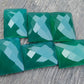 AAA+ QUALITY NATURAL GREEN ONYX RECTANGLE SHAPE CHECKER CUT FLAT BACK CALIBRATED GEMSTONES, ALL SIZES AVAILABLE