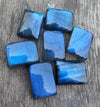 AAA+ QUALITY NATURAL LABRADORITE RECTANGLE SHAPE CABOCHON FLAT BACK CALIBRATED WHOLESALE GEMSTONES, ALL SIZES AVAILABLE
