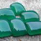 AAA+ QUALITY NATURAL GREEN ONYX RECTANGLE SHAPE CABOCHON FLAT BACK CALIBRATED GEMSTONES, ALL SIZES AVAILABLE