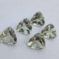 AAA+ QUALITY NATURAL GREEN AMETHYST TRILLION SHAPE FACETED CUT CALIBRATED LOOSE GEMSTONES, ALL SIZES AVAILABLE