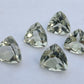 AAA+ QUALITY NATURAL GREEN AMETHYST TRILLION SHAPE FACETED CUT CALIBRATED LOOSE GEMSTONES, ALL SIZES AVAILABLE