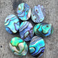 TOP QUALITY NATURAL ABALONE SHELL OVAL SHAPE CABOCHON FLAT BACK CALIBRATED WHOLESALE LOOSE GEMSTONES, ALL SIZES AVAILABLE