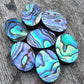 TOP QUALITY NATURAL ABALONE SHELL OVAL SHAPE CABOCHON FLAT BACK CALIBRATED WHOLESALE LOOSE GEMSTONES, ALL SIZES AVAILABLE