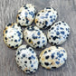 AAA+ QUALITY NATURAL DALMATIAN OVAL SHAPE CABOCHON FLAT BACK CALIBRATED WHOLESALE GEMSTONES, ALL SIZES AVAILABLE